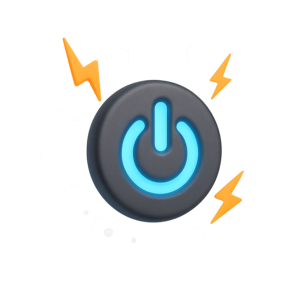 power on graphic icon