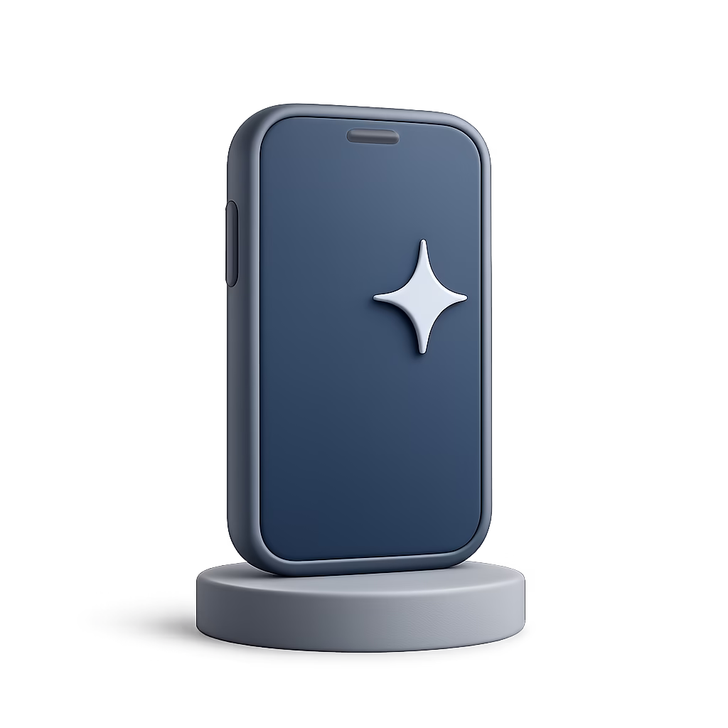 phone on pedestal graphic icon